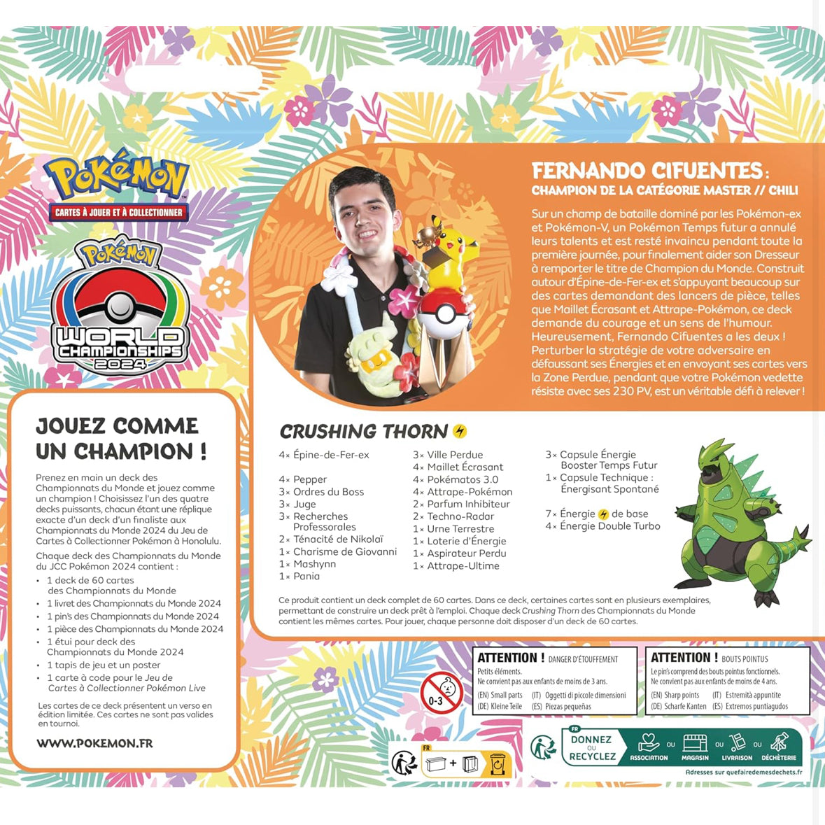 Deck Pokémon Championnat du monde 2024