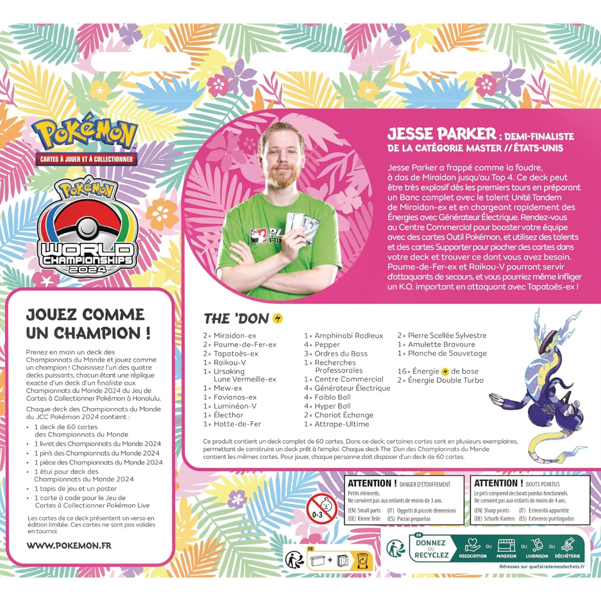 Deck Pokémon Championnat du monde 2024
